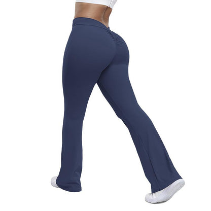 High-Waisted Flared Leggings with Butt-Lifting, Tummy Control, and Slimming Design, Perfect for Women during Yoga, Gym Workouts, Running, Pilates, or Casual Daily Wear—Shaping, Stylish, Stretchy, and Comfortable Fit Flare Leg Sport Legging Compression