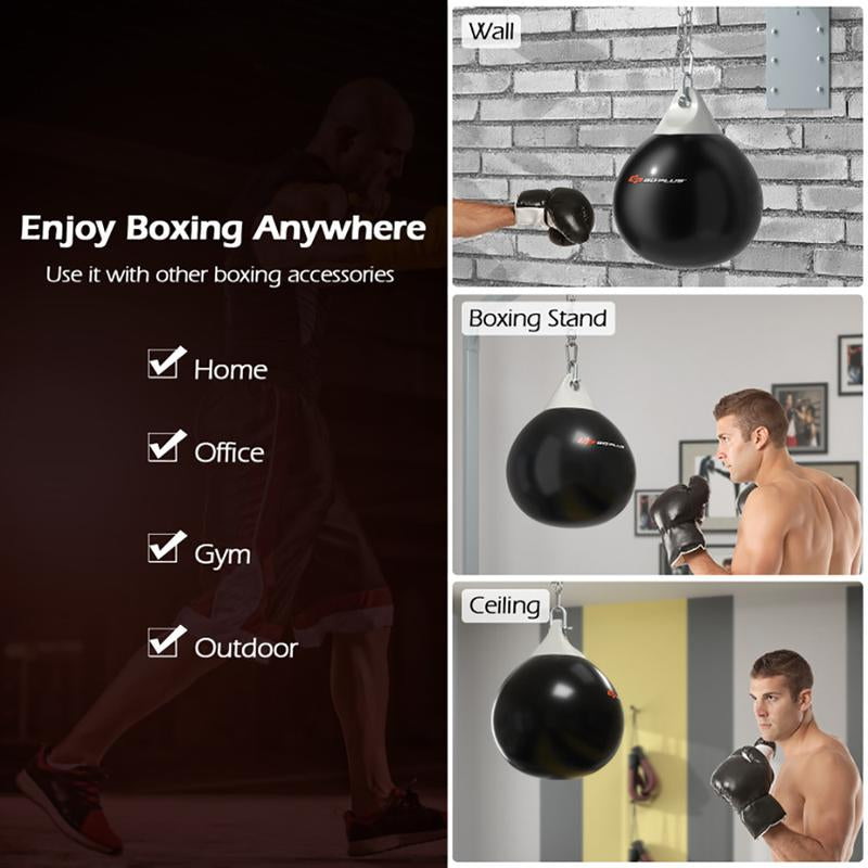 21 Inch Water Punching Bag with Adjustable Metal Chain Body Exercise Boxing Equipment