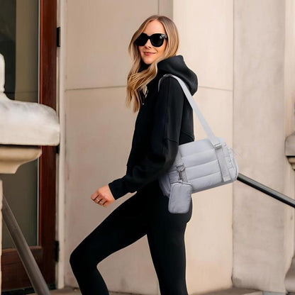 Small Gym Bag for Women 2 Set Mini Gym Duffle Bag with Wet Compartment and Coin Wallet, Gym Tote Bag for Workout/Sport/Travel