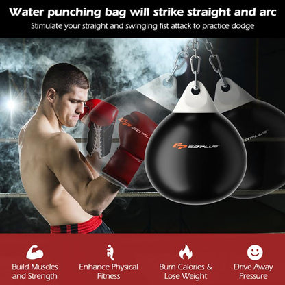 21 Inch Water Punching Bag with Adjustable Metal Chain Body Exercise Boxing Equipment