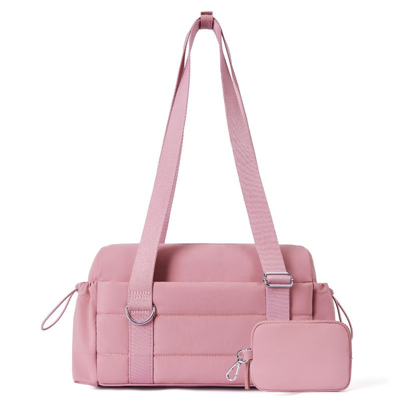 Small Gym Bag for Women 2 Set Mini Gym Duffle Bag with Wet Compartment and Coin Wallet, Gym Tote Bag for Workout/Sport/Travel