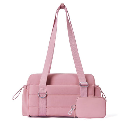 Small Gym Bag for Women 2 Set Mini Gym Duffle Bag with Wet Compartment and Coin Wallet, Gym Tote Bag for Workout/Sport/Travel