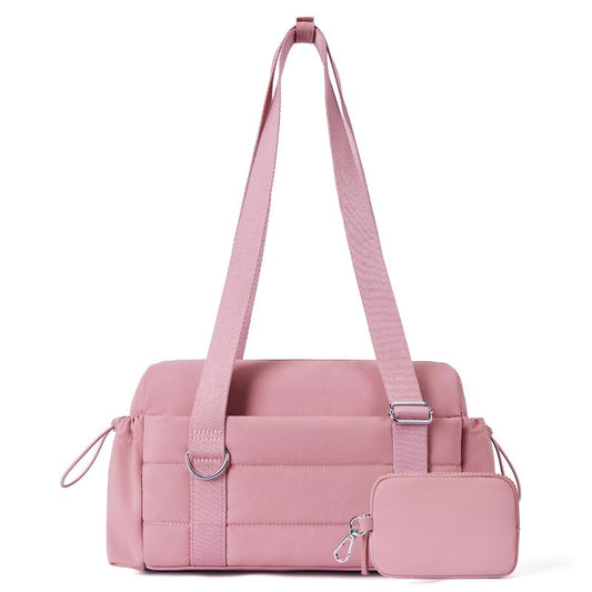 Small Gym Bag for Women 2 Set Mini Gym Duffle Bag with Wet Compartment and Coin Wallet, Gym Tote Bag for Workout/Sport/Travel