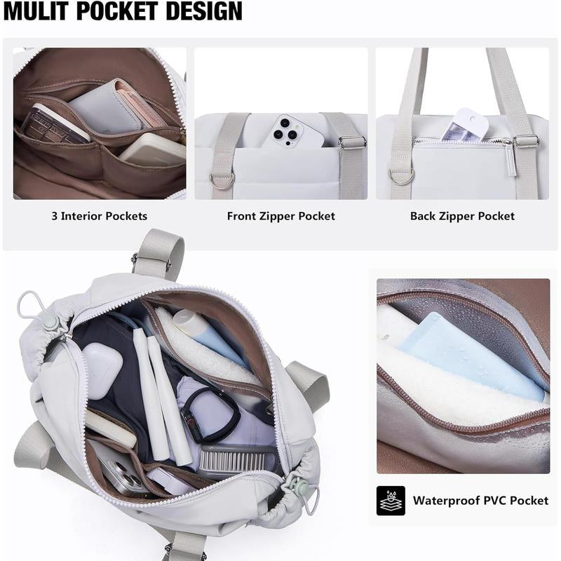 Small Gym Bag for Women 2 Set Mini Gym Duffle Bag with Wet Compartment and Coin Wallet, Gym Tote Bag for Workout/Sport/Travel