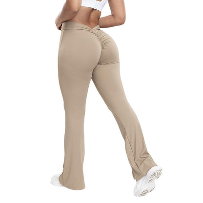 High-Waisted Flared Leggings with Butt-Lifting, Tummy Control, and Slimming Design, Perfect for Women during Yoga, Gym Workouts, Running, Pilates, or Casual Daily Wear—Shaping, Stylish, Stretchy, and Comfortable Fit Flare Leg Sport Legging Compression
