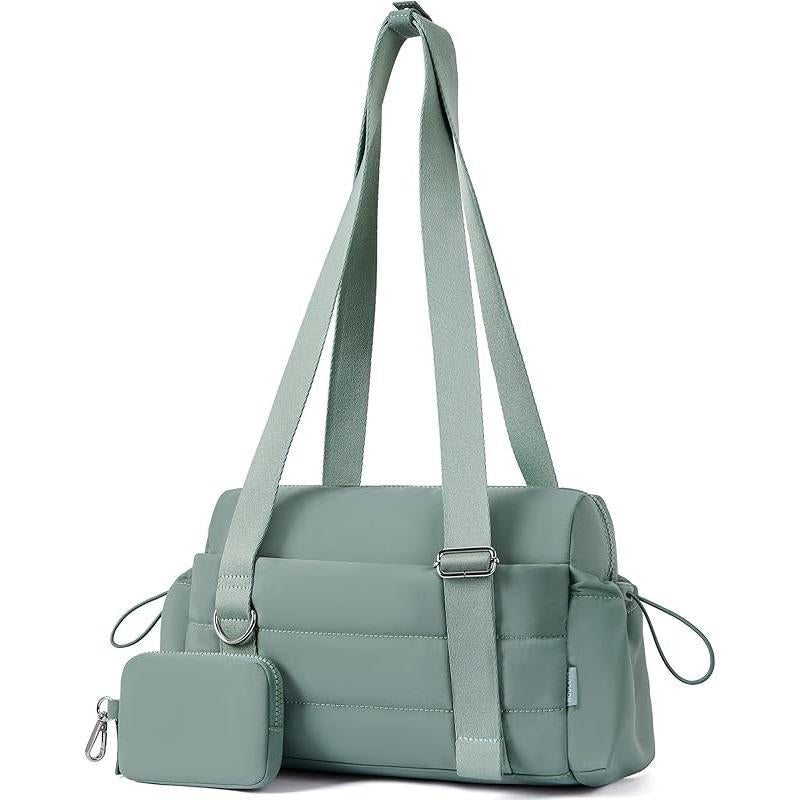 Small Gym Bag for Women 2 Set Mini Gym Duffle Bag with Wet Compartment and Coin Wallet, Gym Tote Bag for Workout/Sport/Travel